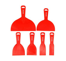 Шпатели пластиковые эластичные YATO b= 40, 50, 80, 100, 150, 200 мм, l= 180 и 205 мм, 6 шт [6/24]