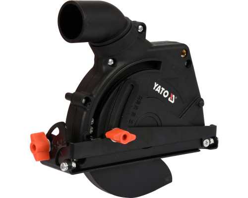 Кожух пилозахисний до КШМ для різання YATO: на диск Ø=125 мм, глибина різу- 32 мм, зона дії- 28-36мм