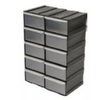 Шкаф пристенный VOREL с 10 ящиками 225х155х100 мм [10]