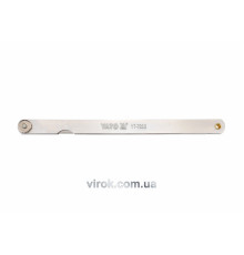 Щупи вимірювальні YATO : 200 x 12.8 мм, 14 пелюстків, h = 0.05 - 0.5 мм [10/100]