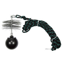 Набір для очищення димарів VOREL : шнур Ø= 6 мм, l= 10 м; йорж Ø= 125 мм; гиря- 1.3 кг [1]