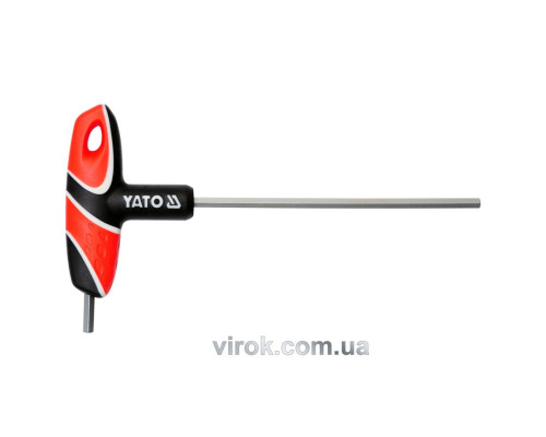 Ключ шестигранний YATO : тип "T", M5 мм, двосторонній, L= 140 мм [12/144]