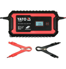 Зарядний прилад мережевий з LCD дисплеєм 230В YATO до акумуляторів 6V-2А 12V-10А, макс. 240AГод [12]