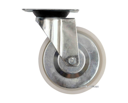 Колесо до візка поліамідове Ø= 75мм, b= 23мм VOREL з обертовою опорою; h= 97 мм, навант.- 40 кг [60]