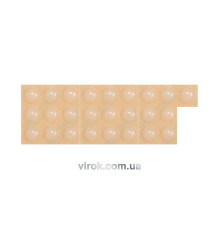 Прокладка силіконова самоклеюча під меблі VOREL,  8мм, набір 25шт [32/576]