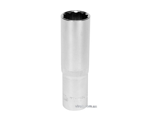 Головка торцева 12-гранна YATO : подовжена, квадрат 1/2", М= 17 мм, L= 77 мм [12/60/120]