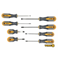 Набір викруток VOREL : SL, PH, Cr-V, 8 шт [6/24]