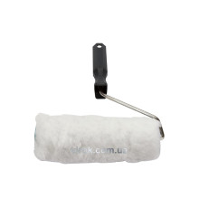 Валик в зборі поліестеровий VOREL : L= 18 см, Ø= 6 мм, білий [55]