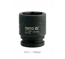 Головка торцева ударна 6-гранна YATO : квадрат 3/4", М= 35 мм, L= 56 мм [6/24]