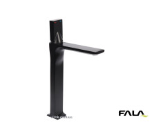 Змішувач води FALA для умивальника високий "NOIR 2" з кульовим регулятором, латунний корпус [12]
