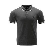 Футболка ПОЛО черная YATO, разм. 3XL/ выс- 82 см х шир- 65 см, 100%- хлопок [40]