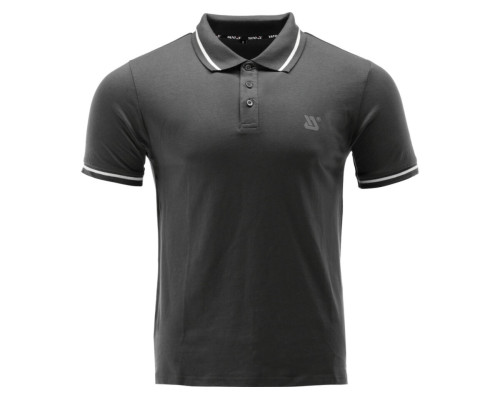 Футболка ПОЛО черная YATO, разм. 3XL/ выс- 82 см х шир- 65 см, 100%- хлопок [40]