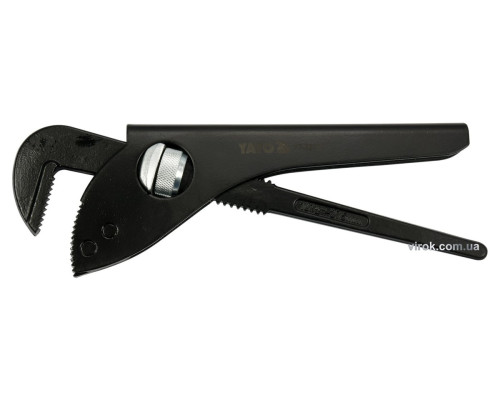 Ключ до труб тип "Німецький" YATO з розвод. губок- 70 мм, глиб.- 35 мм, L = 275 мм (10,5") [6/24]