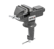 Лещата настільні обертові з наковальнею YATO, губки b= 60 мм, розвід губ- 60 мм [10]