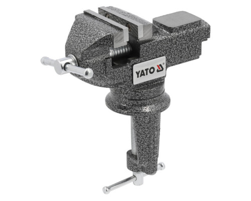 Лещата настільні обертові з наковальнею YATO, губки b= 60 мм, розвід губ- 60 мм [10]