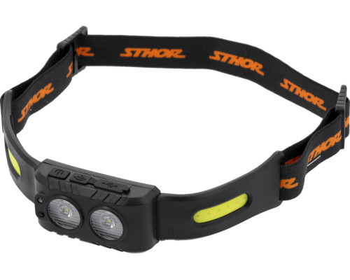 Ліхтар на чоло акумулят світлодіодн STHOR 0,5+1 Вт;аку PO-LI 3,7 В, 400 мA×Г,5 режимів, 200 lm [80]
