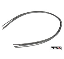 Стержні з ПВХ для зварювання/пайки пластику YATO : 2.5 x 5 мм, L= 1 м, при t= 400°C, 5 шт [30/120]