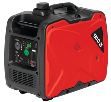 Генератор струму бензиновий інверторний YATO: P= 3 кВт, U= 230 В (AC) і 12 В 8,3А (DC), бак- 5.5 л
