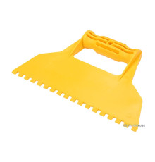 Шпатель для сумішей і клеїв VOREL : L= 225 мм  пластиковий, з зубами- 6х6 мм [50]