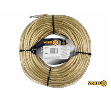 Трос стальной с наконечниками для пломб VOREL: Ø6 мм x 34 м [12]