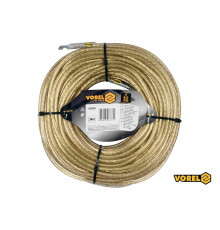 Трос сталевий з наконечниками для пломб VOREL : Ø6 мм x 34 м [12]