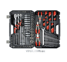 Набір головок торцевих YATO : квадрат 1/2", 3/8", 1/4" з інструментами, насадками. 129 шт. [2]