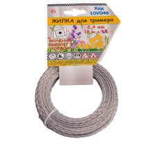 Жилка для тримера "Кручений КВАДРАТ з кордом"  TM VIROK : Ø= 2.4 мм, l= 15 м