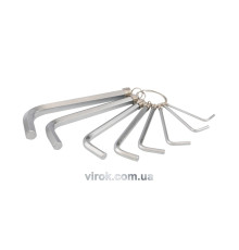 Ключі 6-гранні Г-подібні YATO : Cr-V, М2-10 мм, 8 шт. [12/72]