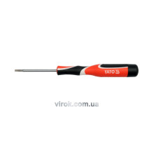 Отвертка плоская прецизионная YATO: шлиц SL2.4 x 50 мм [50/400]