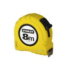 Рулетка STANLEY : 8 м х 25 мм. пластмасовий корпус