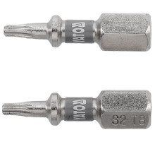 Насадка отверточная YATO TORX T8 х 25мм. HEX 1/4", покрытая никелем, 2шт.[10]