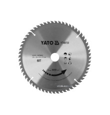 Диск пиляльний победітовий по дереву YATO: 255x30x3.0x2.0 мм, 60 зубців, R.P.M до 6000 1/хв [10]