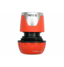 Муфта швидкоз'ємна YATO з водо-стопом для водяного шланга 3/4" /ABS/ (БЛІСТЕР) [12/120]