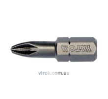 Насадка викруткова YATO : "Pozidriv" РZ2 x 25 мм. HEX 1/4". 10 (Уп/Шт.) [25/200]