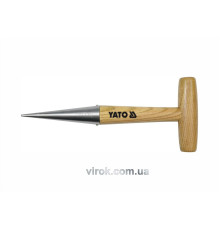 Конус посадочний з дерев'яною ручкою YATO : l= 280 мм [10/60]