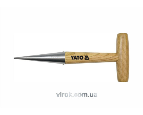 Конус посадочний з дерев'яною ручкою YATO : l= 280 мм [10/60]
