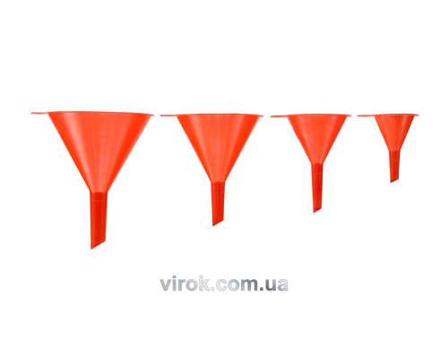 Набір Лійки VOREL 4 шт.; Ø= 52, 76, 100, 120 мм, h= 75, 110, 125, 152 мм [30]