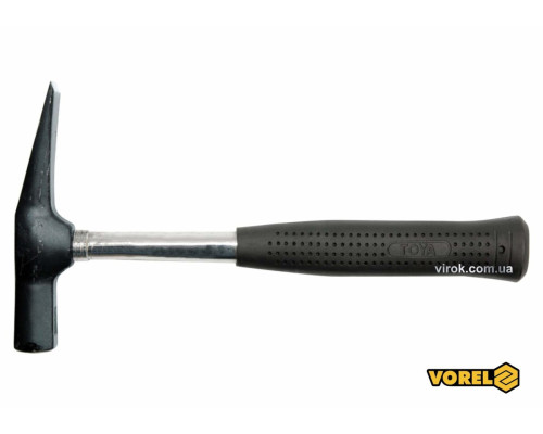 Молоток муляра VOREL тип "Рейнський": з металевою ручкою, m=600 г [6/24]