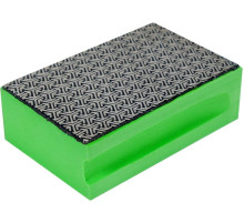 Губка абразивна, алмазна, для шліфувальна до скла, граніту, керам YATO: 90х 60х 30 мм, з гранул G200