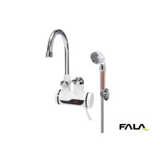 Нагрівач води з LCD-дисплеєм KALTA-4 FALA: 3кВт,до 60°С,тиск 0.1-0.6МПа,кабель-1.2 м + душовий компл