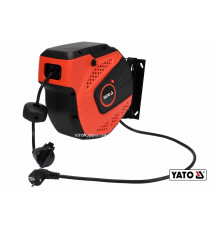 Подовжувач мережевий YATO на котушці : L= 10 м, 3-жильний S=1.5 мм², макс. струм 10 А [4]