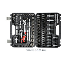 Набір головок торцевих YATO : квадрат 1/2", 1/4" з інструментами, насадками. 108 шт. [2]