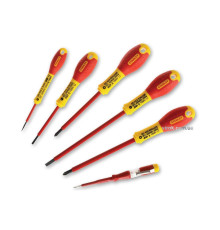 Набір викруток діелектричних STANLEY "FatMax" : індикатор, PH, SL, корпус VDE до 1000V. [6 Шт.]