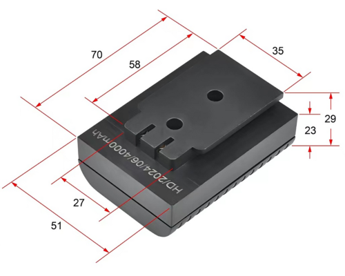 Акумулятор до YT-30417 YATO Li-Ion 3.7 V, ємність- 4 АГод [100]