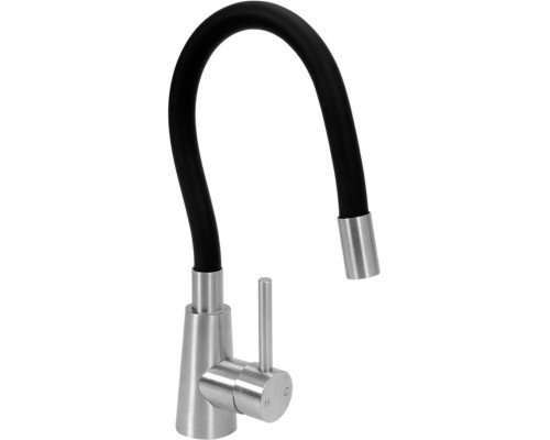 Змішувач води FALA "FLEXIBLE STEELY" для раковини з гнучкою чорною лійкою [10]