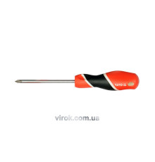 Викрутка хрестова YATO : "Philips" PH1 х 200 мм [12/36/144]