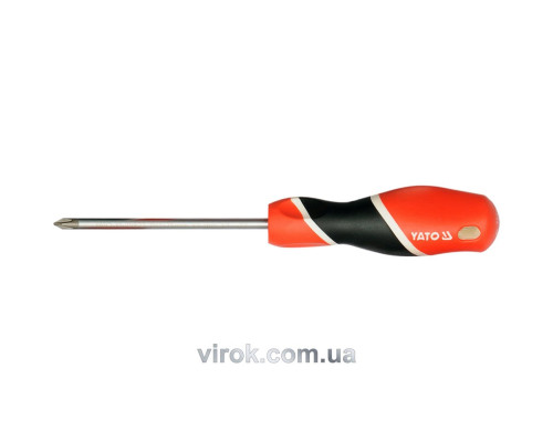 Викрутка хрестова YATO : "Philips" PH1 х 200 мм [12/36/144]