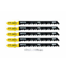 Холст для электролобзика (дерево) YATO : 6TPI, L= 100 мм. Уп. 5 Шт. [50/250]