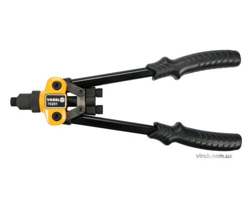 Заклепочник важільний 2-ручний VOREL для нітів Ø=3,2; 4,0; 4,8 мм, l=300 мм [20]