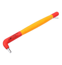 Ключ шестигранний електрика VDE YATO : тип "Г", М3 мм, L= 130x25 мм, до 1000V(DW)